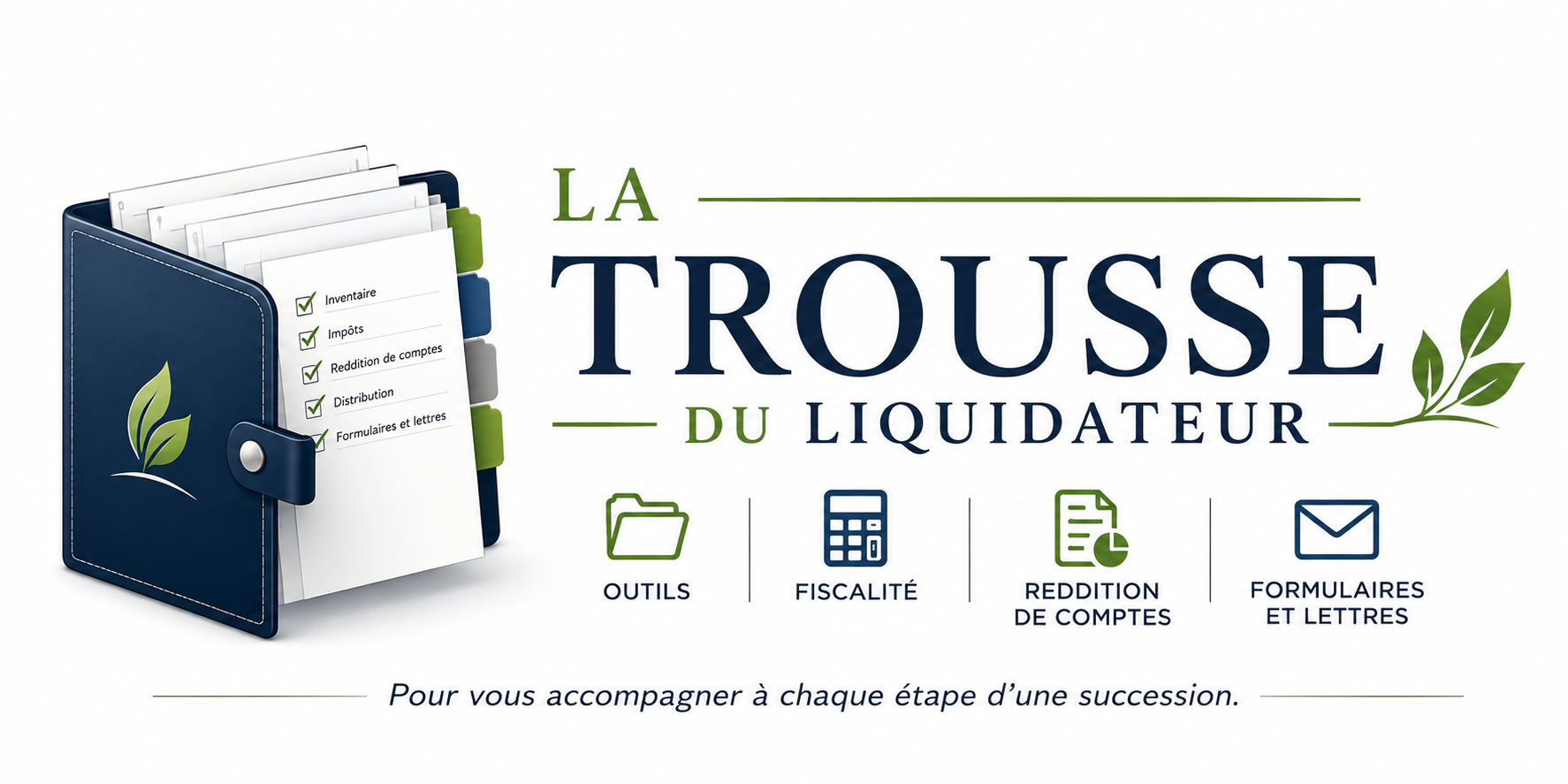 Logo de La Trousse du liquidateur, outils et formulaires pour accompagner le règlement d’une succession au Québec